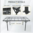 thumbnail image 4 of CarButler 16x8x10ft Outdoor Metal Carport Heavy Duty Carport with Aluminum alloy frame and Polycarbonate Panels for Driveway Car, Truck, 4 of 8