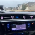 thumbnail image 4 of 4 Pack Car Vent Clips with Fragrance Sheets, Cute Flower Car Air Freshener Vent Clips, Diamond Vent Clips Car Interior Decoration Charm, Suitable for Women (Purple), 4 of 5
