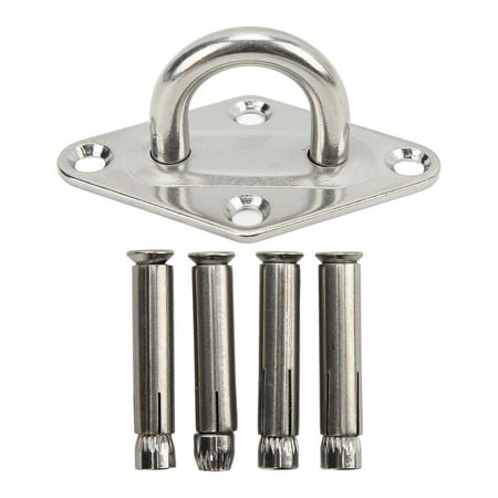 

2024 Stainless Steel Ceiling Wall Mount Hook Heavy Duty Anchor Eye Plate for Boat Yoga Swings