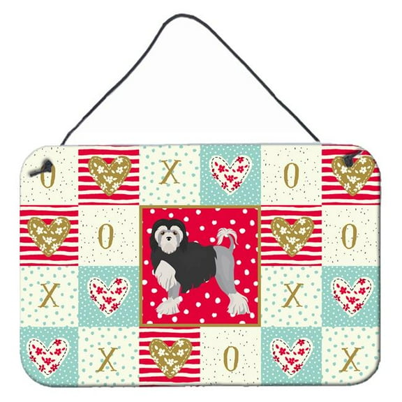 Carolines Treasures CK5859DS812 Lowchen Little Lion Dog 2 Love Wall or Door Hanging Prints 8x12 multicolor