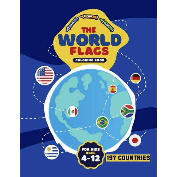 The World Flags Coloring Book (Paperback)