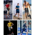 thumbnail image 7 of NY Threads 5 Pack Men's Athletic Shorts Quick Dry Loose-Fit Lightweight Running Workout Gym Shorts with Pockets, Large, Black/Navy/Dark Grey/Medium Grey/Royal Blue, 7 of 7