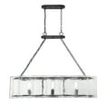 thumbnail image 3 of Matte Black Three Light Linear Chandelier from the Genry Collection, 3 of 5