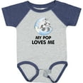 thumbnail image 3 of Inktastic Raccoon My Pop Loves Me Boys or Girls Baby Bodysuit, 3 of 5