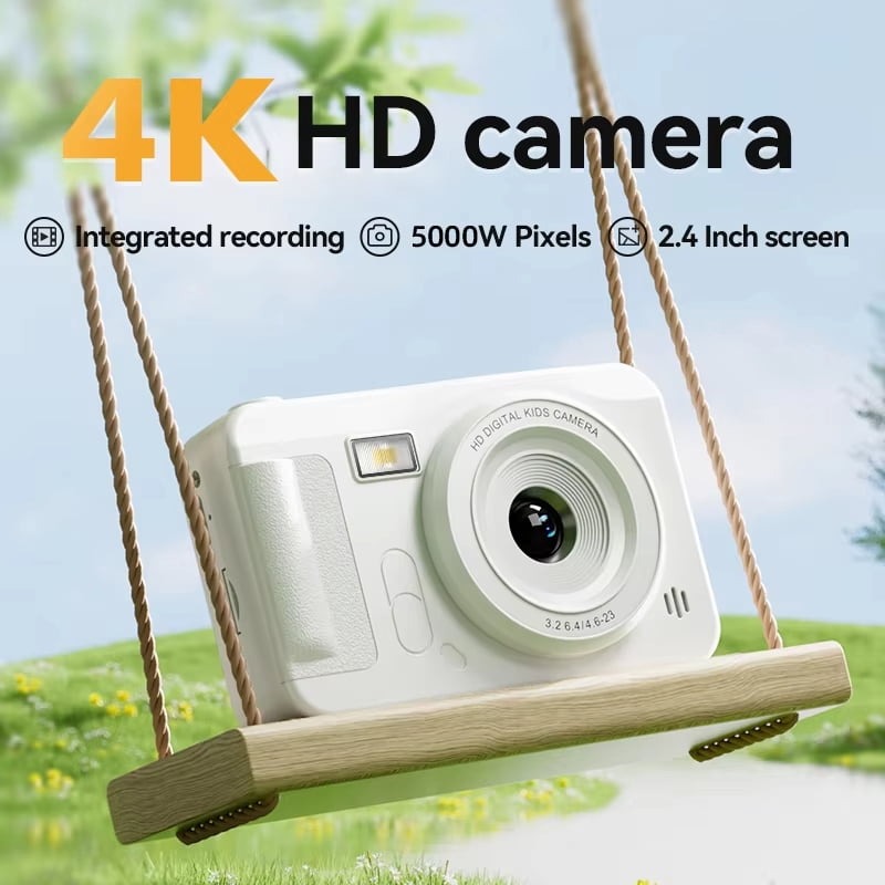 40MP 1080P Digital Camera with Wrist Strap – 8X Zoom, Anti-Shake, 4K HD, Auto Focus, 64GB Memory Card Support, Perfect for Beginners & Selfies
