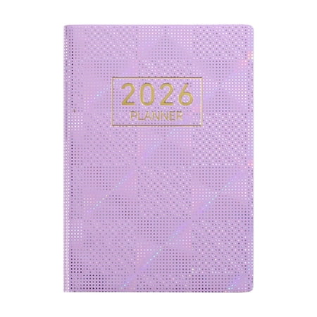 School Supplies A7 Planner Notebook Portable Small Journal Colorful Faux Leather Schedule Book for School Office Travel Planning Notes and Daily Writing