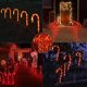 thumbnail image 5 of Luces solares para exteriores con bastón de caramelo, 21 pulgadas, Navidad iluminada, 11 Feliz Sencillez, 5 of 5