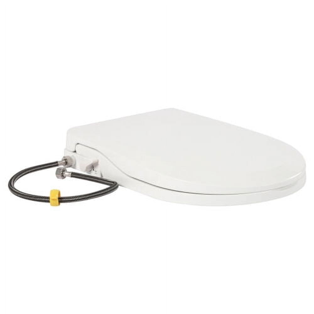 Non-Electric Bidet Toilet Seat Dual Nozzle Fresh Water Spray D-Shape
