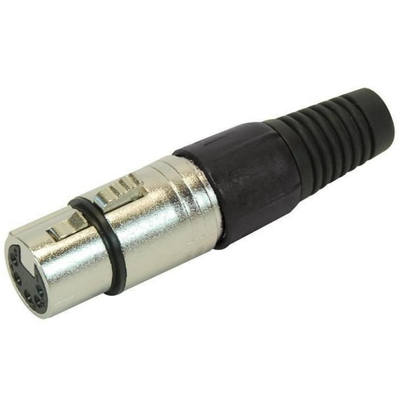 PRO SIGNAL - 5 Pole XLR Socket with Black Coloured Strain Relief