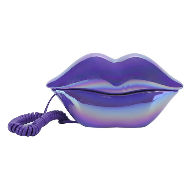 Teléfono, galvanoplastia Teléfono de moda con labios divertidos Teléfono de moda Teléfono doméstico Instalación sencilla