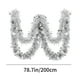 thumbnail image 3 of Christmas Tree Big Heart Decoration Colorful Strips Of Woolen Strips Wedding Pull Flowers Wedding Room Ribbon Venue Decoration Christmas Decoration, 3 of 6
