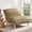 Brown-Faux Fur, variant on Spruce & Spring Oversized Cloud Accent Chair, Upholstered Lounge Chair with Deep Seat and Plush Cushions, Grey Faux Fur