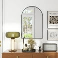 thumbnail image 4 of SHATTERVUE 30"x 20.1"Arched Bathroom Mirror Wall Mounted Mirror,Black, 4 of 6