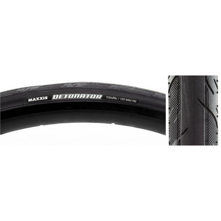 Maxxis Detonator Tire - 700 x 25, Clincher, Wire, Black
