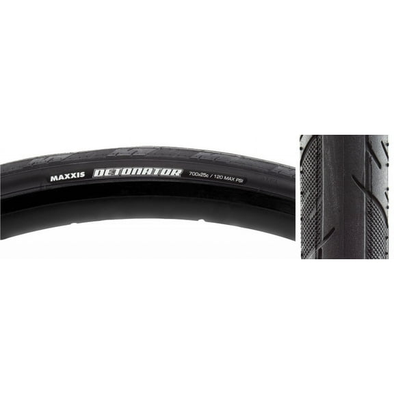 Maxxis Detonator Tire - 700 x 25, Clincher, Wire, Black