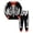 8Black, variant on lnmuld Kids Skeleton Two Piece Outfit Long Sleeve Top and Jogger Pants with Bow Tie Halloween Cosplay Sleepwear Costume Black,5-6 Years