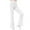 White, variant on Xdegoge Flare Leggings for Girls Elastic Waist High Rise Bell Bottoms Casual Slim Stretch Yoga Pants Trendy 2026 Solid Color Bottom