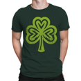 thumbnail image 2 of Heart-Shaped Shamrock St. Patricks Day Symbol of Luck Men's T-shirt, 2 of 3