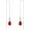 1-Jan-Garnet Red, variant on Infinity Gemstone Threader Earrings Long Chain Drop Earrings 925 Sterling Silver 12 Birthstone Birthday Jewelry Gifts for Women