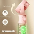 thumbnail image 7 of Qholemyo USB Rechargeable Portable Neck Hanging Misting Fan 4 Speed Personal Cooling Fan For Travel Office Bedroom, 7 of 7