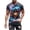 Multicolor, variant on Mens Vintage Designer Raglan T-Shirt Short Sleeve Printed Summer Round Neck Top Casual Sweatshirt Blue XXXL