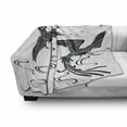 thumbnail image 3 of Phoenix Soft Flannel Fleece Throw Blanket, Egyptian Oriental Birds Traditional Culture Revival Motif, Cozy Plush for Indoor and Outdoor Use, 50" x 60", Black and White, by Ambesonne, 3 of 6