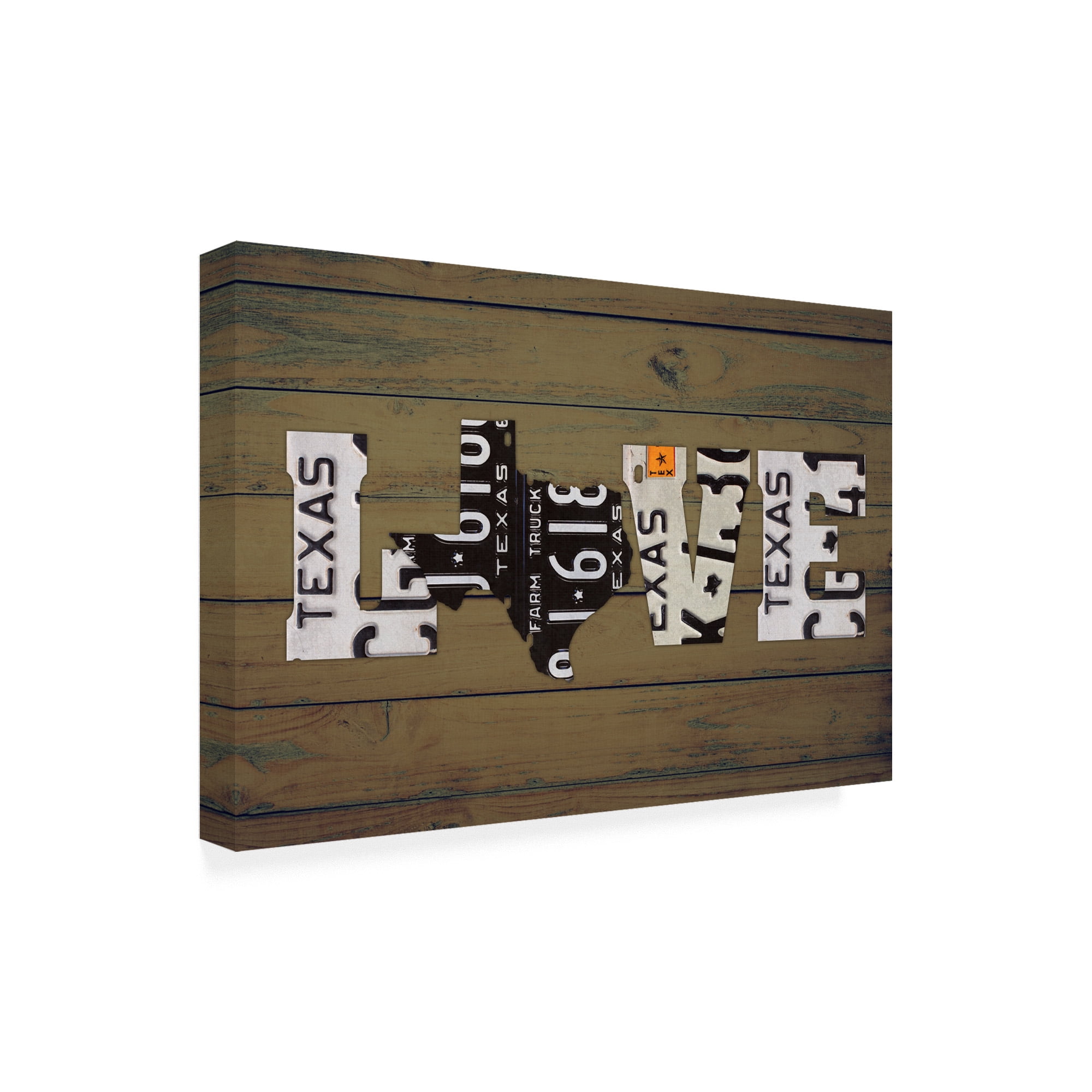 Trademark Fine Art 'Texas State Love' Canvas Art by Design Turnpike