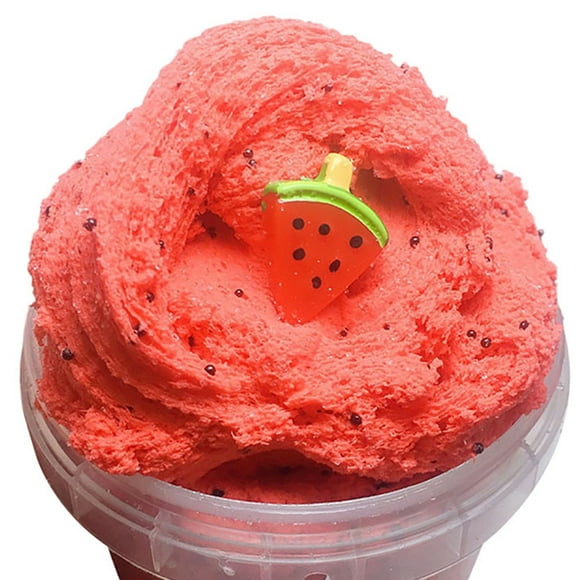 Limited Stock, Watermelon Slime DIY, Soft Scented Light Slime Toys, Edible Safe Material, for Parties, Educational Craft, Fun Gift SOPABCP Marked Down | Clay, Watermelon Red [New Arrival]