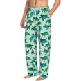 thumbnail image 2 of Balery Green Sea Turtle print Men's Pajama Pants,Ultra Lightweight Pjs,Lounge Pant-Small, 2 of 9