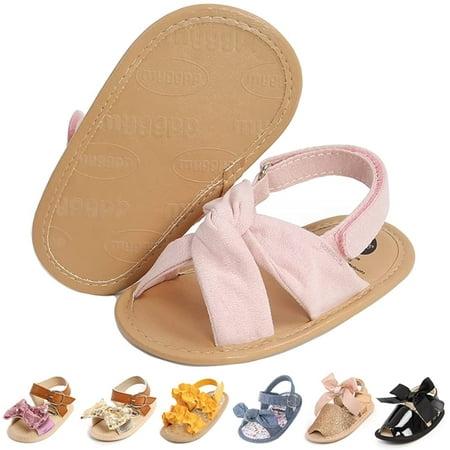 

QWZNDZGR Baby Boys Girls Sandals Soft Sole Summer Shoes Baby Flat Shoes Beach Shoes First Walkers
