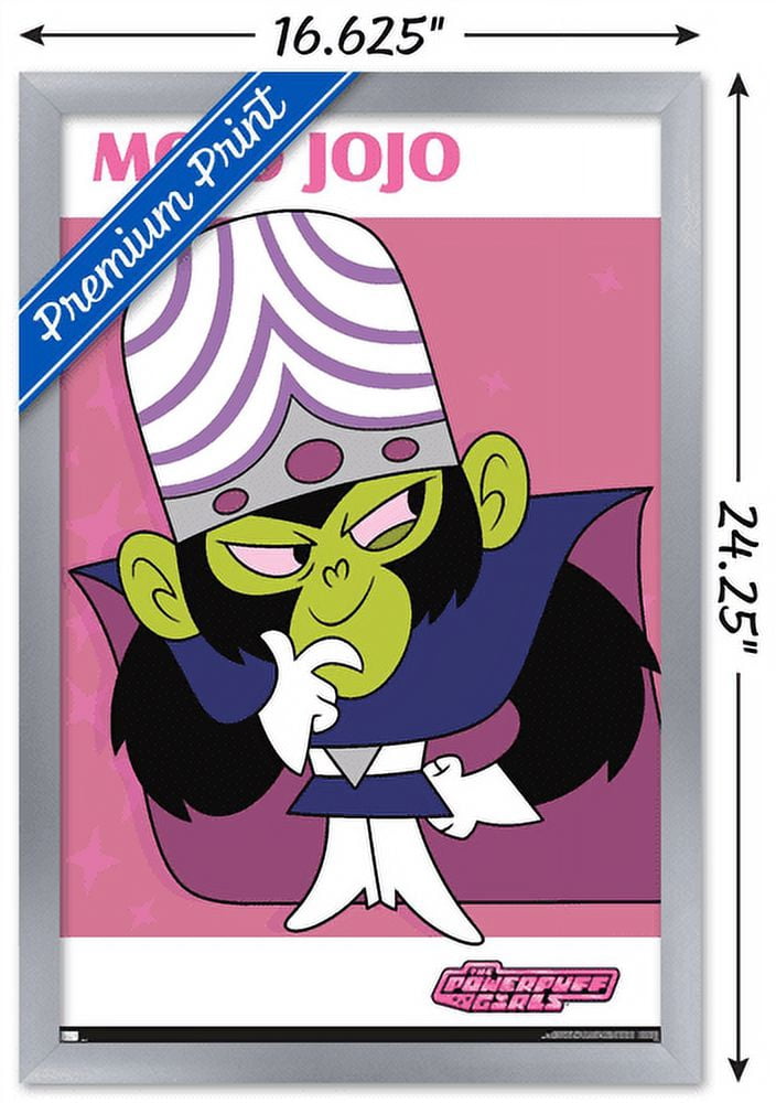The Powerpuff Girls - Mojo Wall Poster, 14.725" x 22.375", Framed