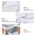 thumbnail image 2 of Yayeee Kitchen Hanging Hand Towels Set of 2 with Loop Bathroom Absorbent Tie Towel, Gray Snow Houses, 2 of 7