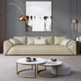 thumbnail image 4 of Light Luxury Leather Sofa First Modern Cowhide Nordic Small Apartment Minimalist 3 Person Chaise Divano Home Furniture My Lux Decor Round, 4 of 16