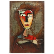 Empire Art Direct "Homme 3" Mixed Media Iron Hand Painted Dimensional Wall Art