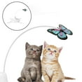 thumbnail image 3 of Rotating Butterfly Interactive Cat Toys for Indoor Cats, Automatic Teaser Stick Toys for Indoor Pets Playing - Rechargeable, 3 of 7