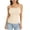 Beige, variant on YODETEY Women’s Round Neck Tank Tops,Women’s Lace Trim Built-in Bra Camisole Tank Top,Gray,Size XL