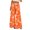 Orange, variant on Qiopertar Women's Casual Printed Pants with Pockets Elastic Waist Drawstring Wide Leg Flare Trousers Loose Fit Split Hem Beach Vacation Travel, Army Green L