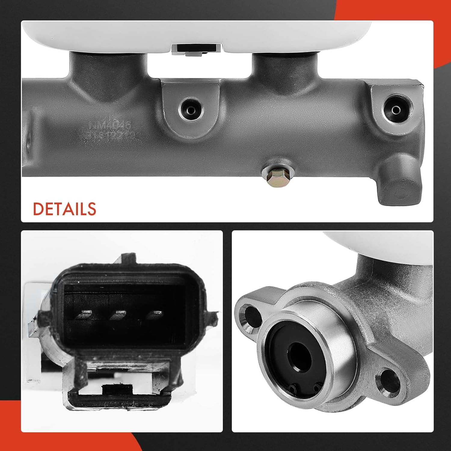 A-Premium Brake Master Cylinder with Reservoir and Cap Compatible with Ford Vehicles - For F-250 F-350 F-450 F-550 Super Duty, F53, E-550 Econoline Super Duty - Replaces M630227, 132885