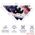 thumbnail image 2 of Unicorn Pack of Two Translucent Breathable Chiffon Yarn Cat Bandanas, 16x16x22.8in & 20.9x20.9x30in Sizes, 2 of 5