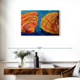 thumbnail image 3 of Elephant Stock Sea Shells 2020 Wall Art - Horizontal Canvas Wall Art - Living Room Wall Decor - Nautical Canvas - Orange And Blue Decor By Dawn Underwood - 30" x 20", 3 of 8