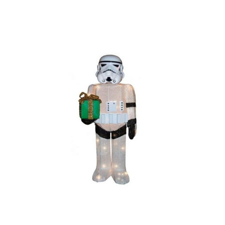 28 Pre Lit Soft Tinsel Star Wars Storm Trooper Christmas Yard Art