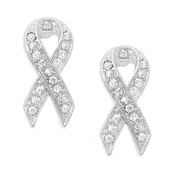 Pink Ribbon Earrings