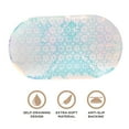 thumbnail image 3 of Bath Bliss Soft Oval Iridescent Bath Mat - Skid Resistant PVC With Drain Holes, 3 of 5