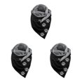 thumbnail image 2 of Guardoinrt Écharpes Écharpe Style Rétro Décontracté Enveloppe de Tête Chaude Coton Foulard Patte de Chat 175CM 3Set, 2 of 6
