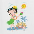 thumbnail image 5 of Wild Bobby, Betty Boop Island Girl Paradise Betty Boop Ladies Racerback Tank Top, White, Small, 5 of 5