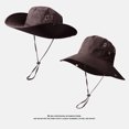 thumbnail image 1 of LinYooLi Big Hat Rear Sun Fisherman Hat Female Summer Anti -Ultraviolet Sunscreen Sun Hat Fast Dry Travel Mountaineering Cap, 1 of 9