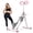 Silevr and pink, variant on Kdymod Stair Stepper for Home with Adjustable Handlebar, Vertical Climber Workout Machine for Full-Body Exercise, Compact Foldable & Stable Frame ,(Silver & Pink)