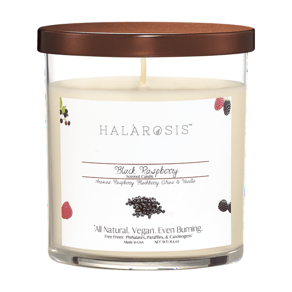 Halarosis, 8.5 oz, Soy Candle, Black Raspberry, Container Candle