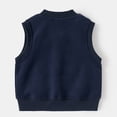 thumbnail image 5 of Kids Boys Girls Zip Up Sweatshirt Vest Sleeveless Baseball Collar Gilet Toddler Sports Waistcoat Light Fleece Lined Outerwear, 5 of 5