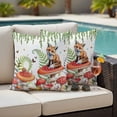 thumbnail image 6 of Pack of 2 Outdoor Pillow Covers,Waterproof Pastoral Mushroom Fox Throw Pillow Covers,Watercolor Eucalyptus Botanical Decorative Pillowcases Cushion Covers for Couch Pillow Sham Protector 16x16 Inch, 6 of 8